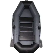 Гребная лодка Vivax К250 c полом-книгой (без киля, серый/черный)