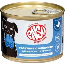 Влажный корм для собак ENSO Sensitive телятина, гречка, кабачок 020/606335 (190г)