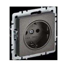 Розетка скрытая с заземлением IEK Brite бронза (BR-R11-16-K45)