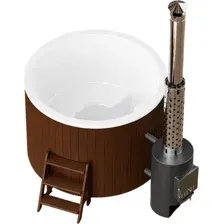 Купель PolarSpa Comfort термососна 160 Hot (темный, с аэромассажем, хромотерапией и утеплением композитной чаши)