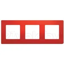 Рамка для выключателей и розеток Legrand Etika 672533 (красный)