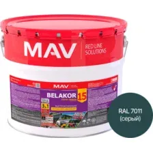 Грунт-эмаль MAV Belakor 15 (10л, RAL 7011 серый)
