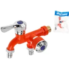 Кран пластиковый садовый 1/2" нар., AV Engineering