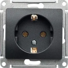 Розетка Schneider Electric Glossa GSL000743 (антрацит)