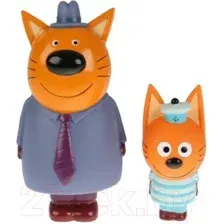Игрушка для ванной Капитошка Три Кота папа и Коржик LX18006