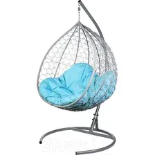 Кресло подвесное BiGarden Gemini Grey (голубая подушка)