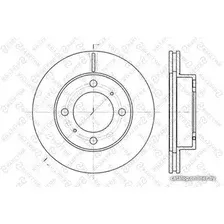 Тормозной диск Stellox 60204543VSX