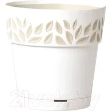 Вазон Stefanplast С системой автополива 94150 (белый/травертин)