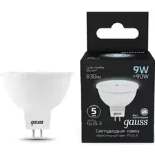 Лампа Gauss LED MR16 GU5.3 9W 4100K 101505209