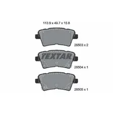 Тормозные колодки дисковые задняя ось TEXTAR 2650301