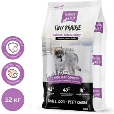 Сухой корм для собак Natura Wild Tiny Prairie с лососем, тунцом и индейкой 585437 (12 кг)