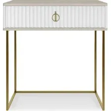 Туалетный столик без зеркала Shtabe Royal 5115 эко (макиато/золото/р.золото)