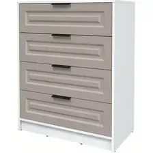 Комод Интерлиния Концепт КТ-К80 Деко (белый платинум/луна)