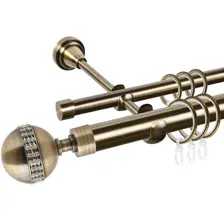 Карниз АС Форос Grace, D25Г/16Г, Антик, Авея, составной, 2.8 м