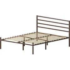 Кровать Домаклево Металика Г4 180х200 (коричневый)