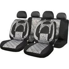 Комплект чехлов для сидений Skyway Protect Plus-7 / S01301035 (черный/серый)