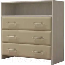 Комод PROxSON Varna 90x40x90 (дуб шамони светлый/бежевый terra-101)