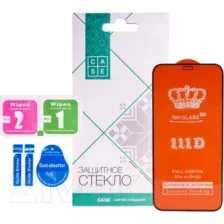 Защитное стекло для телефона Case 111D для iPhone 12 Mini (черный глянец)