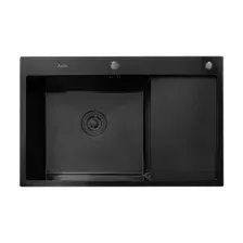 Кухонная мойка Astir Decor PVD Black C78x51BL (с сифоном, дозатором и коландером)