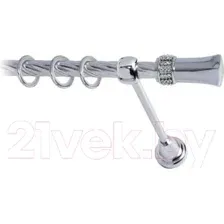 Карниз для штор Lm Decor Севилла 120 1р витой (хром, 4м)