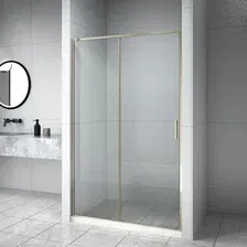 Душевая дверь Aquanet Pleasure Evo 130 / AE65-N130-GBT (золото брашированное/никель)
