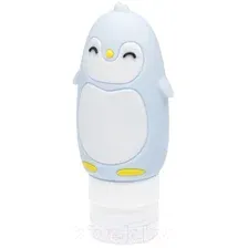 Флакон для косметики Dewal Beauty Пингвин DFZ-11 (голубой)