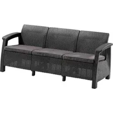 диван садовый Keter Corfu Max Love Seat, графит