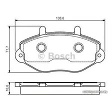 Тормозные колодки Bosch 0986495112