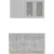 Готовая кухня Интерлиния Мила 14-60 без столешницы (серебристый/бетон)