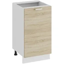 Шкаф напольный Трия Гранита 1Н45 (белый/дуб сонома)