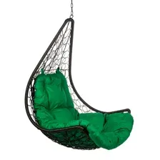 подвесное кресло BiGarden Wind Black BS (без стойки), зеленый