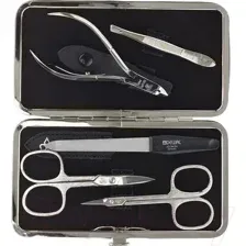 Набор для маникюра Dewal 903BLACK (черный)