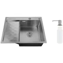 Кухонная мойка РМС MRK-6350BL-R (с дозатором)