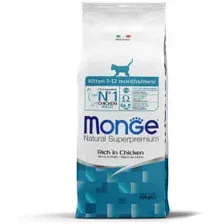 Сухой корм для кошек Monge Kitten Rich in Chicken 10 кг