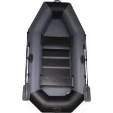 Гребная лодка Vivax К250 с ковриком-сланью (без киля, серый/черный)