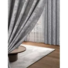 Комплект штор Mio Tesoro Мрамор 150x250 (2шт, серый)