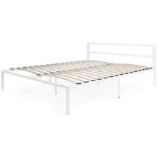 Кровать Князев Мебель Берта 140x200 БА.140.200.Б (белый муар)