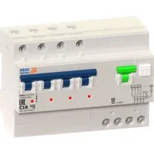 Дифференциальный автомат КЭАЗ OptiDin VD63 4P C 32А 30мА тип A 6кА УХЛ4 103479