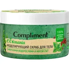 Скраб для тела Compliment Ecomania С морскими водорослями и мятой (250мл)