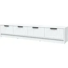 Тумба Интерлиния ТВ Концепт Лайн КТ-ТВ4-35 (белый платинум/белый)