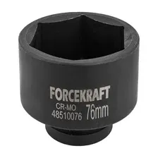 FK48510076 Головка ударная глубокая 1', 76мм (6гр) FORCEKRAFT
