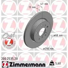 Тормозной диск ZIMMERMANN 200.2535.20 полный , задняя ось