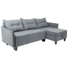 Угловой диван Mio Tesoro Туули (Malmo 90 Grey)