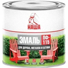 Эмаль Кубанские краски Наша ПФ-115 1.8 кг (серый)