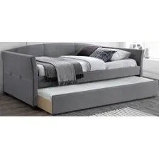 Кровать с выдвижным спальным местом Halmar Sanna 200x90 (серый)