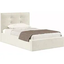 Кровать Хочу Домой Римини с ПМ 120x200 (светло-бежевый велюр 303)