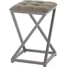 Табурет AMC Comfort 8К4.17 (кожзам капучино/графит)