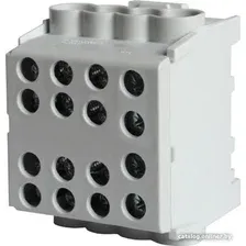 Клемма КС КВС распределительная с двойным винтом 2x35/6x25 92096 (серый)
