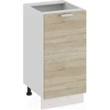 Шкаф напольный Трия Гранита 1Н4Я3 (белый/дуб сонома)