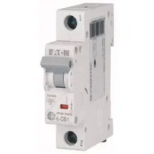 Выключатель автоматический HL-C6/1, 1P, 6A, хар-ка C, 4.5kA, 1M Eaton